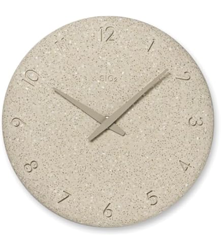 Amazon.co.jp: レムノス 掛け時計 アナログ 珪藻土の時計 ピンク LC11